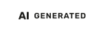 LABEL_AI GENERATED_white transparent